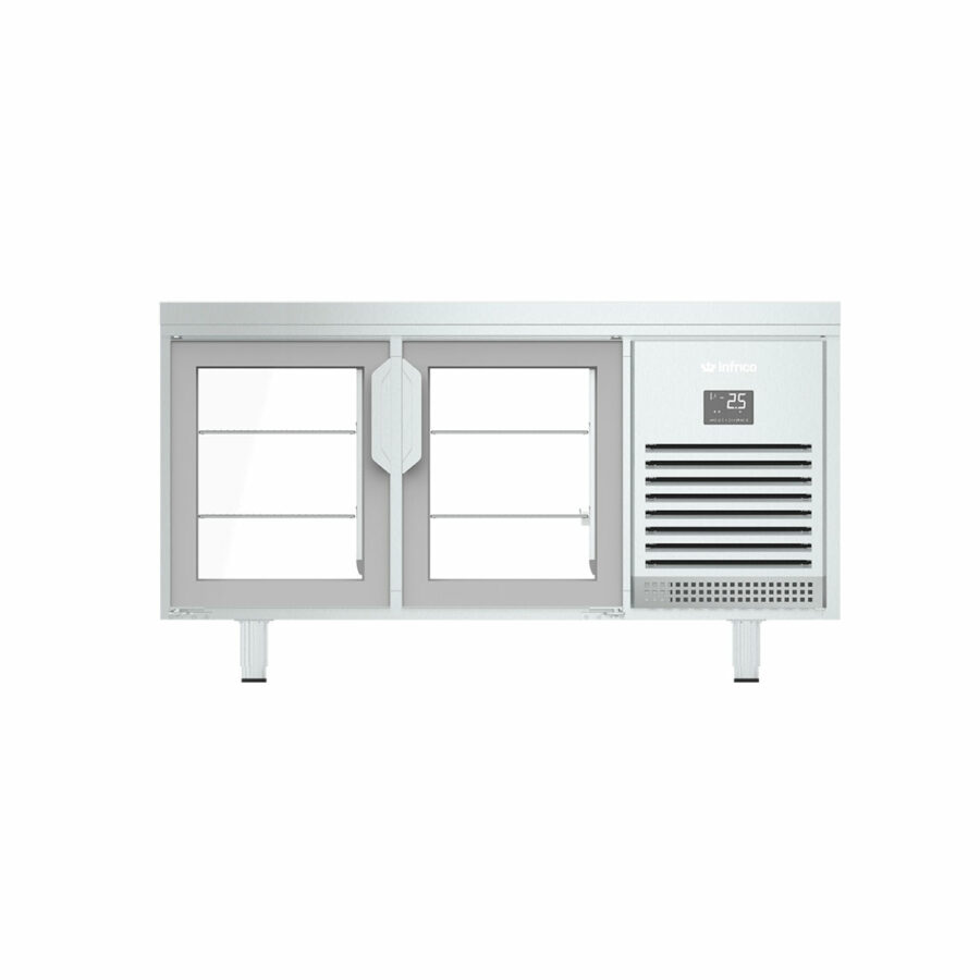 MR 1620 PDCR Table réfrigérée centrale 600×400 porte double face Série 800