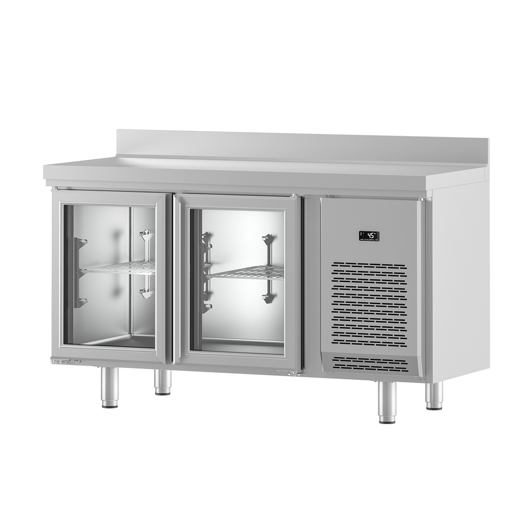 IM602PCR Table de réfrigération et de congélation à porte vitrée série IM 600