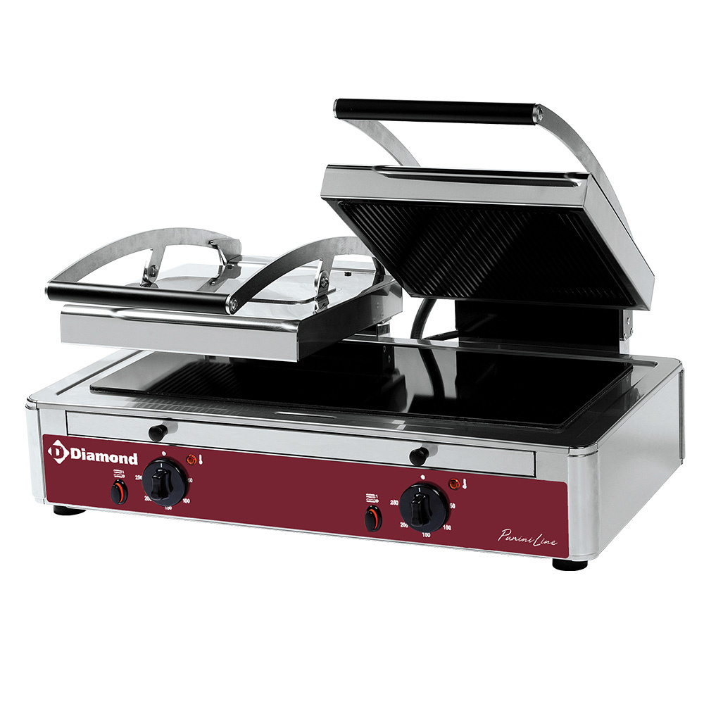 LGV62/F Grill Panini DOUBLE vitrocéramique