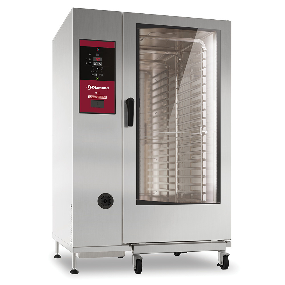 SDG/XC-22 Four gaz vapeur directe et convection 20x GN2/1 avec "automatic cleaning system"