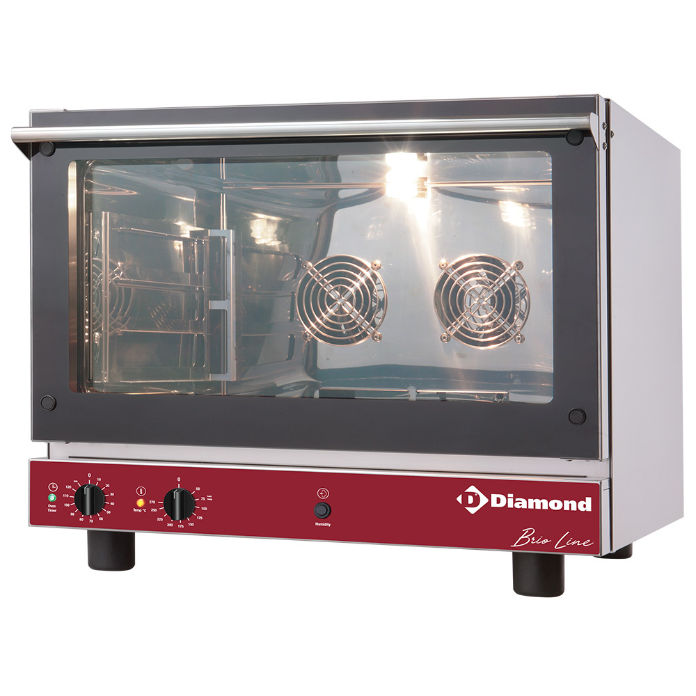BRIO64/X-C Four électrique à convection, 4x 600x400 mm + humidificateur manuel