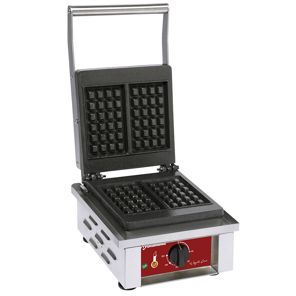 GL-4X6/N Gaufrier électrique 2 pièces, "Type Liège 4x6"