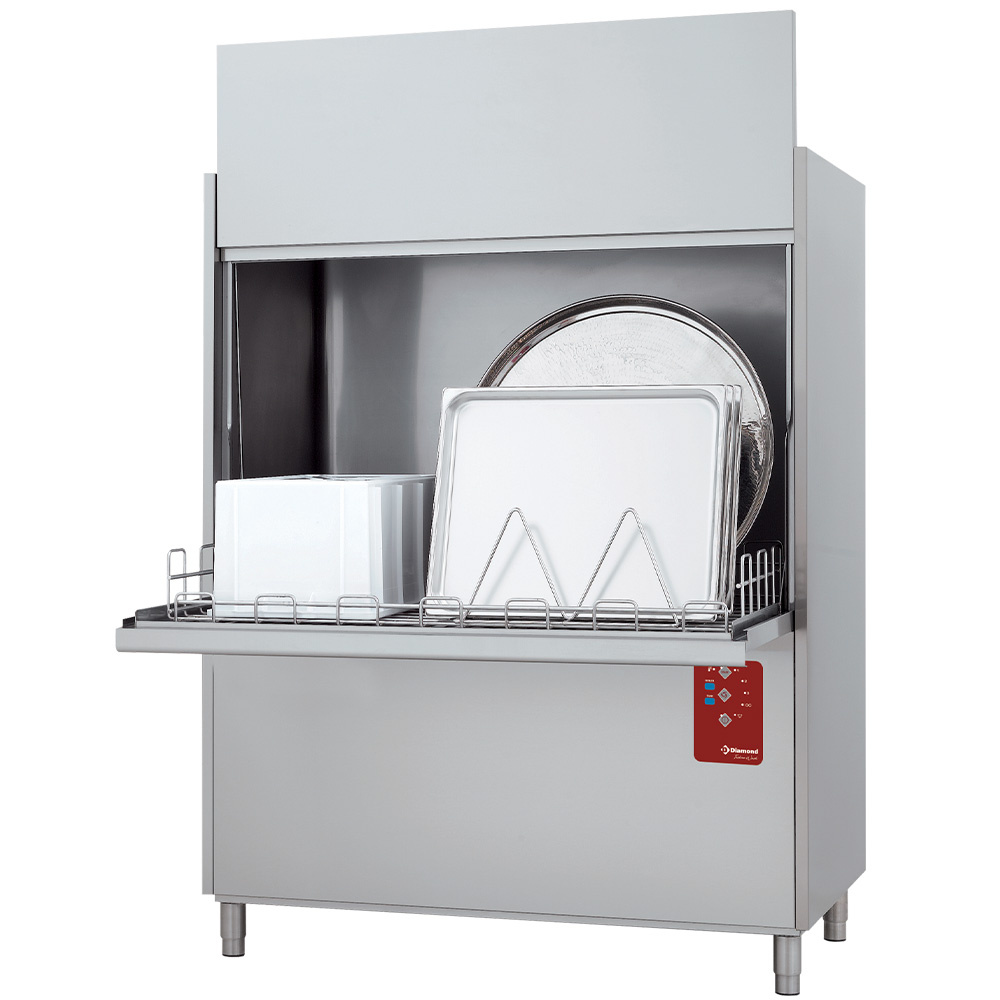 DP32L/8P Lave-batteries, panier 1320x700 mm + Break Tank