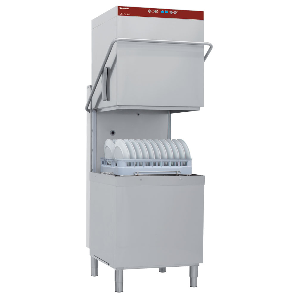 DCR49/6-AC Lave-vaisselle & batteries a capot, panier 600x500 mm + Adoucisseur en continu "Full Hygiene"