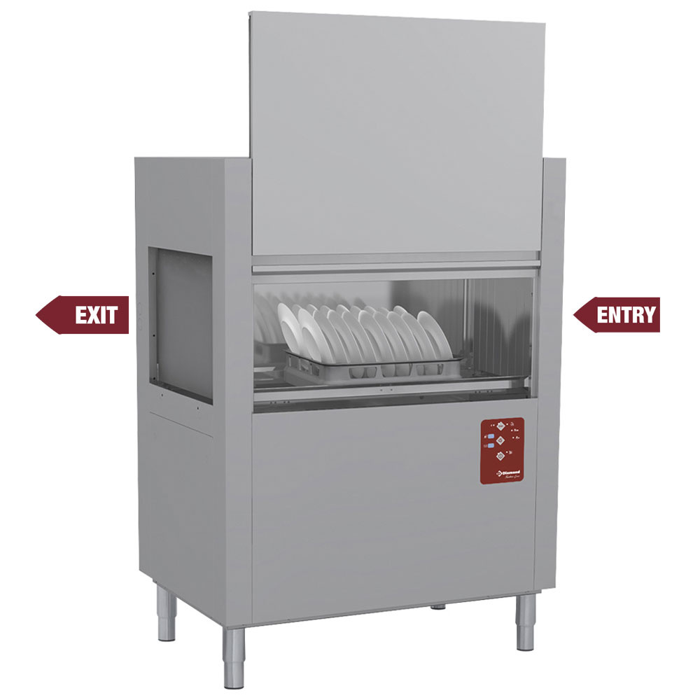 D117E/7-DX- Lave-vaisselle à traction de paniers 120Pan/H