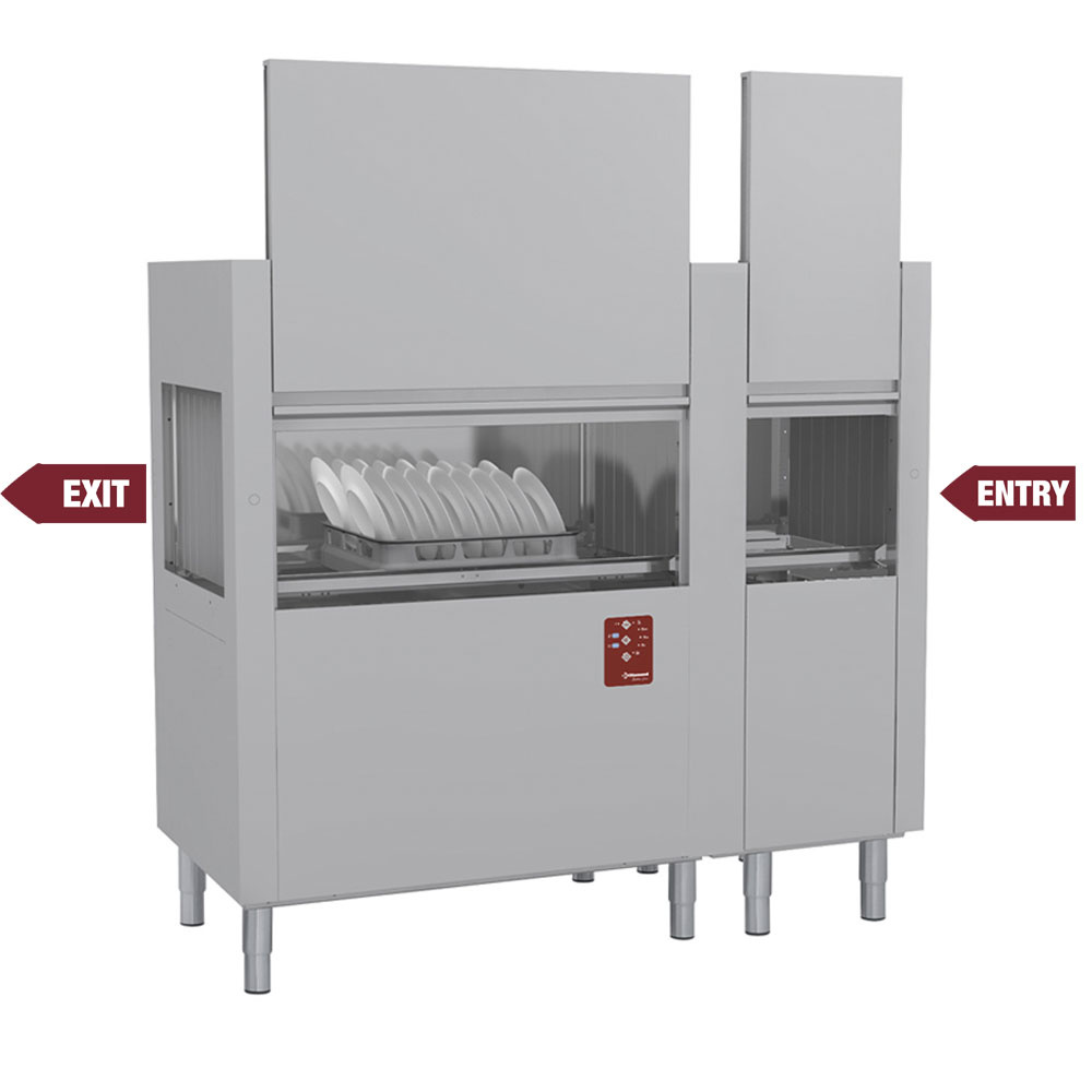 DATIC20E/7-230/3- Lave-vaisselle à traction de paniers 200Pan/H