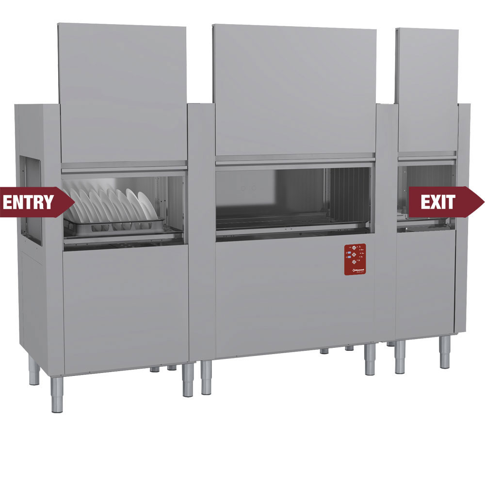 DATIC37E/7-230/3-DX- Lave-vaisselle à traction de paniers 270Pan/H