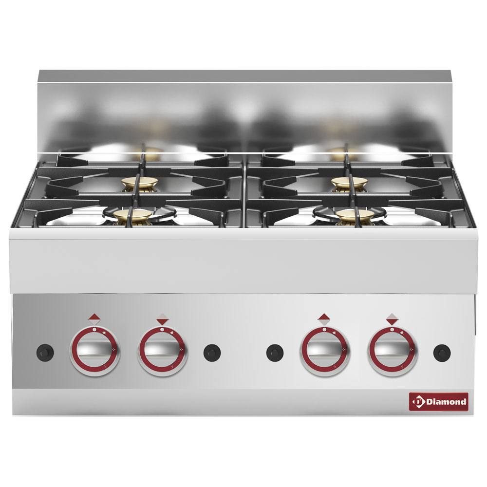 G65/4F7T-N Cuisinière gaz 4 feux vifs -Top-