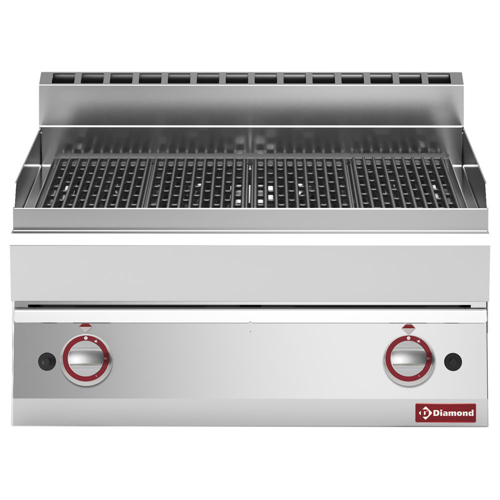 G65/GGF7T-N Grill-vapeur gaz, avec grille de cuisson en fonte -Top-