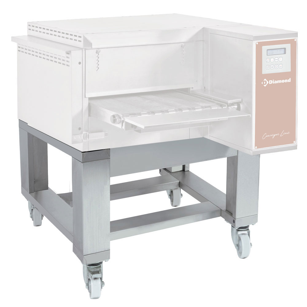 SFTEV40/58-N piètement en acier inox sur roues pivotantes (avec freins) pour FTEV40/58-N