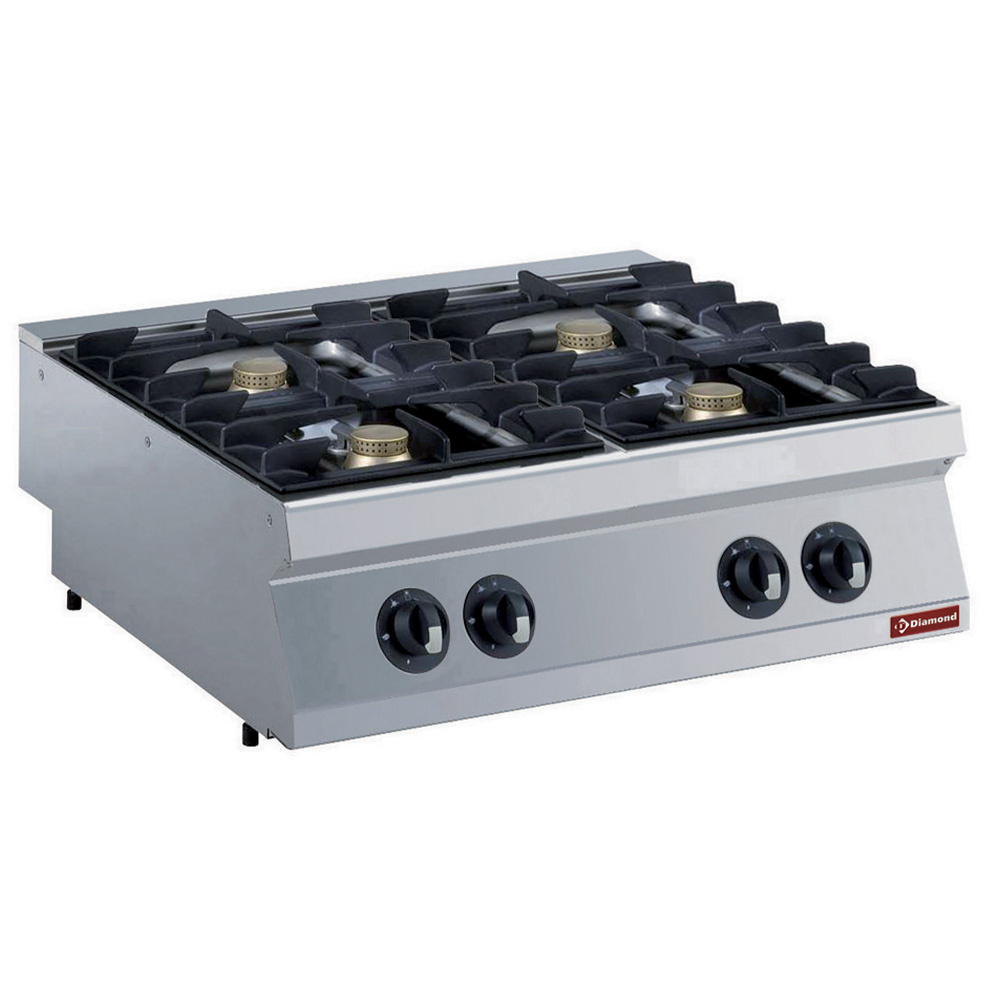 G17/4F8T-N Cuisinière gaz 4 feux, 4x 5,5 kW -TOP-