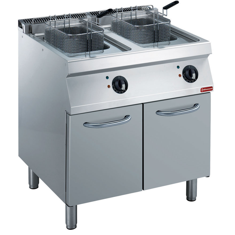 E17/F28A8-230/3--N Friteuse électrique 2x 14 litres, sur armoire