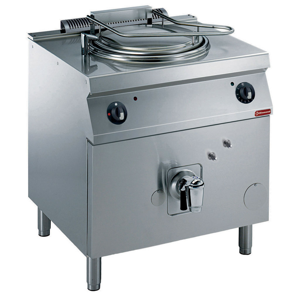 G17/M60I8-N Marmite ronde gaz, 60 litres, chauffage indirect, sur meuble