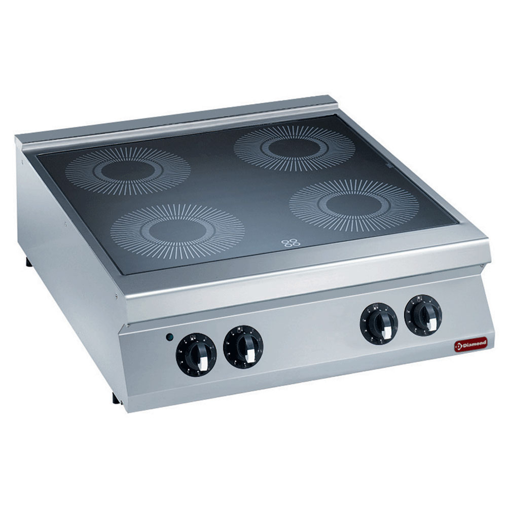 E22/4VC8T-N Cuisinière électrique vitrocéramique 4 zones -TOP-