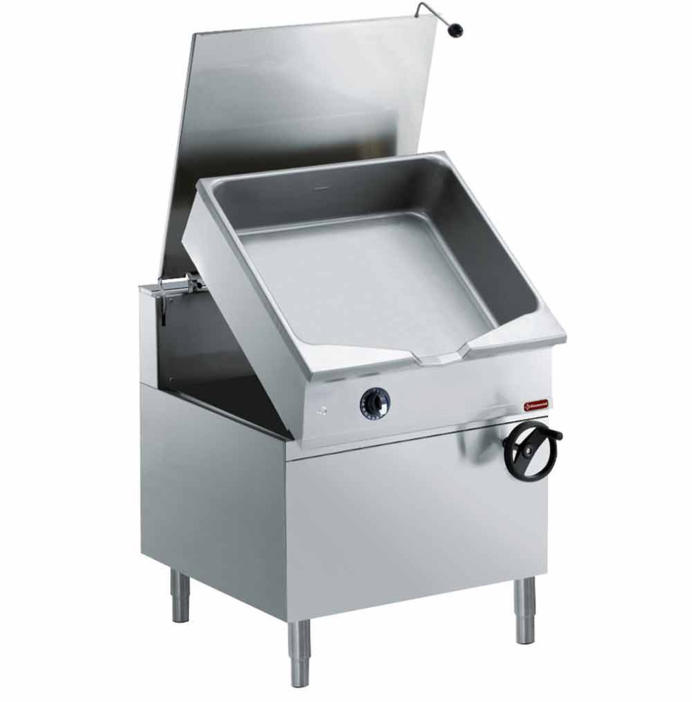 G22/BM8C-N Sauteuse gaz basculante, cuve en "Duomat" 80 litres, sur meuble