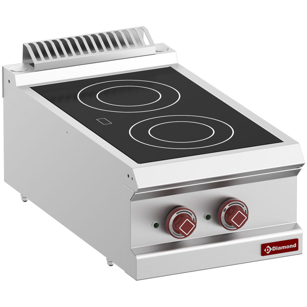 E7/2VC4T-N Cuisinière électrique vitrocéramique 2 zones -Top-