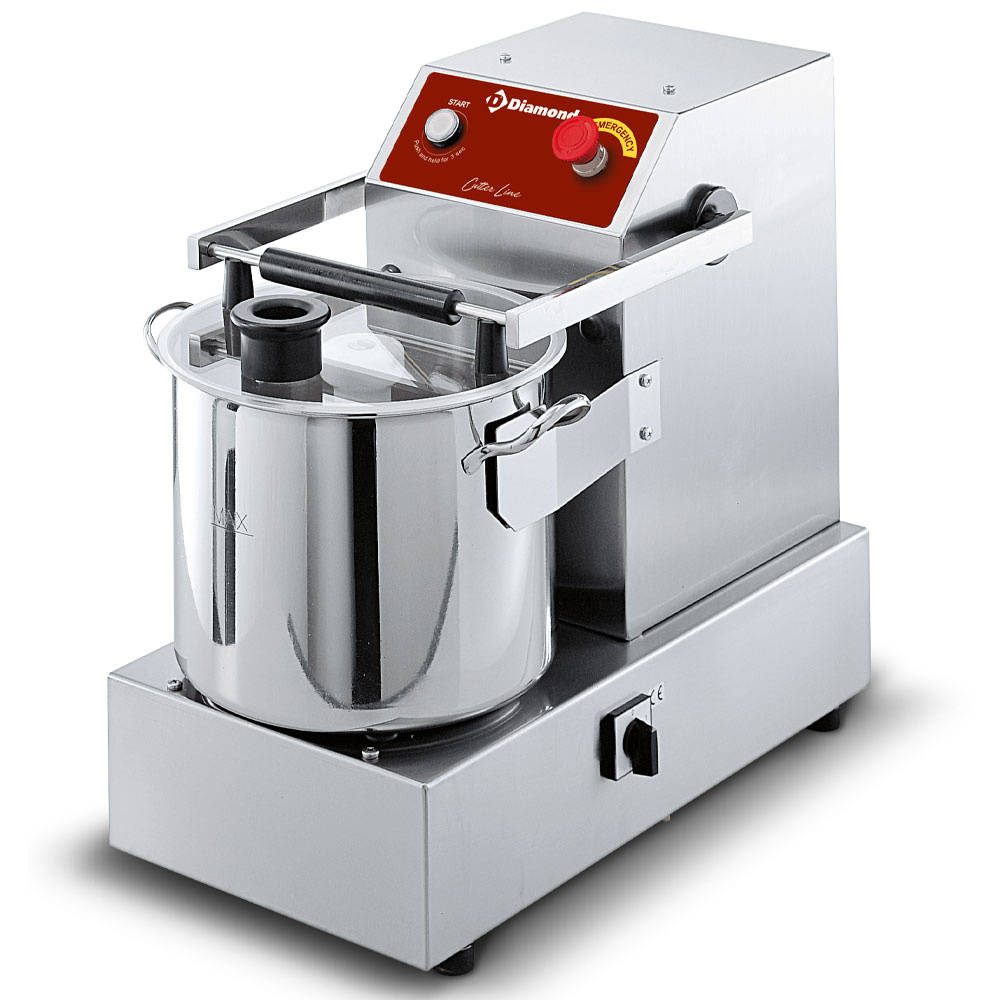 CSP2/15B Cutter inox, 15 Lit, de table, 2 vitesses
