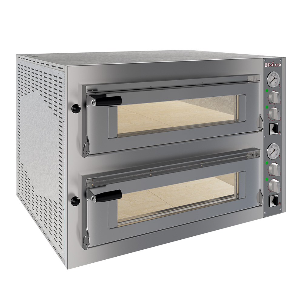 WR-FD24-MD Four électrique 2x 4 pizzas diam.350mm, 2 chambres