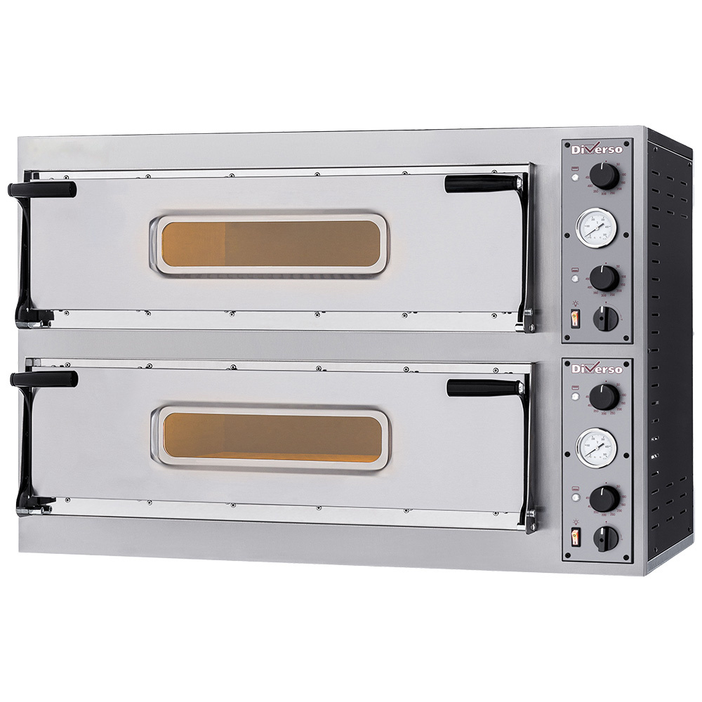 WR-DFXL-22 Four électrique 2x 2 pizzas diam. 350mm, 2 chambres
