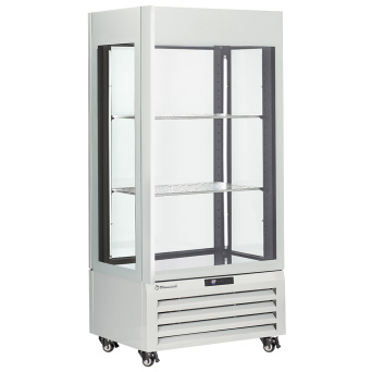 Static freezer, 150 liters. stainless steel