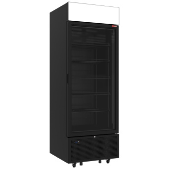 [10164] Static counter, with storage, curved glass - WHITE front