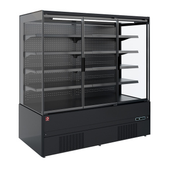 [10454] Bottle cooler 2 glass doors, 320 liters, adjustable feet