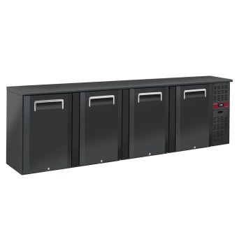 [10476] Refrigerated counter 2 doors GN 1/1, with backsplash