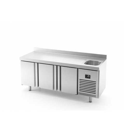 [11006] BMPPF 2000 II Table réfrigérée avec évier Série 600