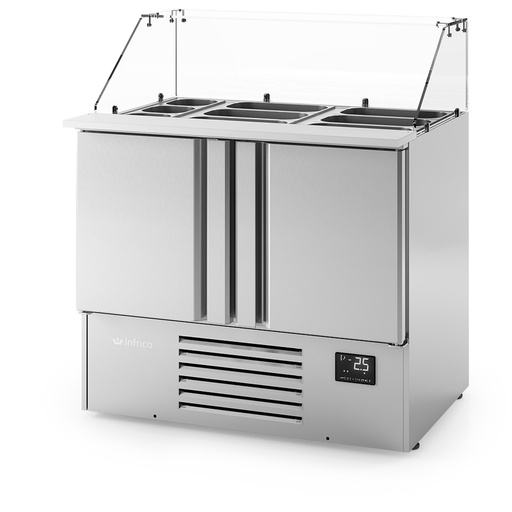 [11099] ME 1000 KB Table à salade réfrigérée GN1/1 Série 700