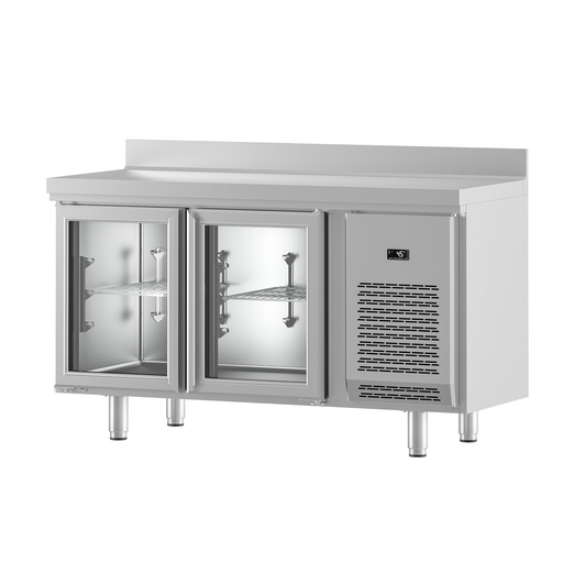 [11484] IM602PCR Table de réfrigération et de congélation à porte vitrée série IM 600