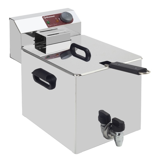 [11656] WR-EF08-S8 Friteuse de table électrique 8 litres + robinet de vidange