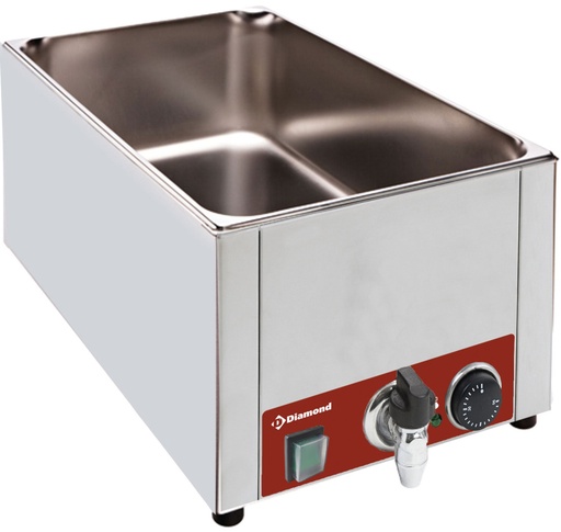 [11706] BMZR/XS Bain Marie de table électrique GN 1/1 - 150 mm + robinet