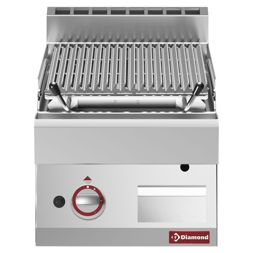 [11817] WR-PLX1-40 Grill pierre de lave, 1/2 module, grille en fonte "double face"