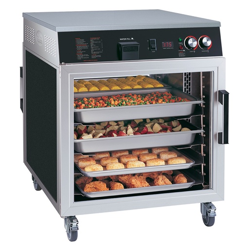 [11863] DSH-6 Vitrine chauffante, porte vitrée, 6 niveaux