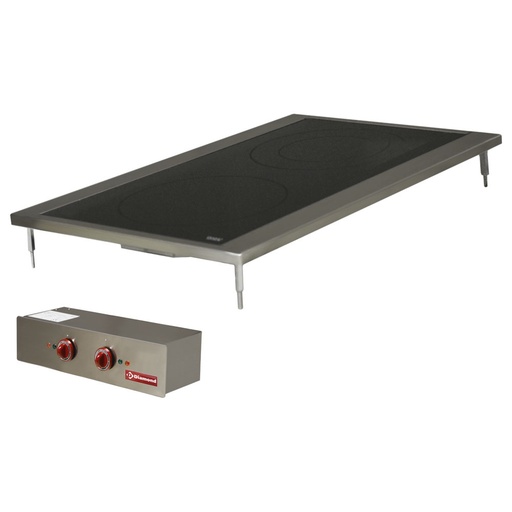 [12129] EDI/2VC4 Cuisinière électrique, 2 plaques vitrocéramique, à encastrer