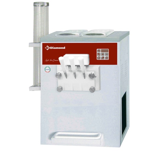 [12323] DST/2-15AG Machine Soft Ice Cream, 2 parfums + panaché, 13,5 Kg/h, condenseur air