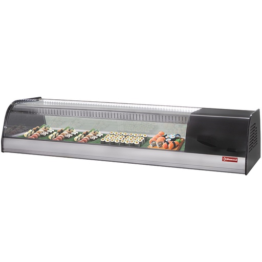 [12750] TR8-SH/R6 Vitrine réfrigérée pour sushis, double fond perforé (inclus)