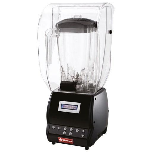 [12859] BARMIX/W-CP Mixer professionnel avec cloche, verre carré 2 Lit , variateur vitesse, programmable