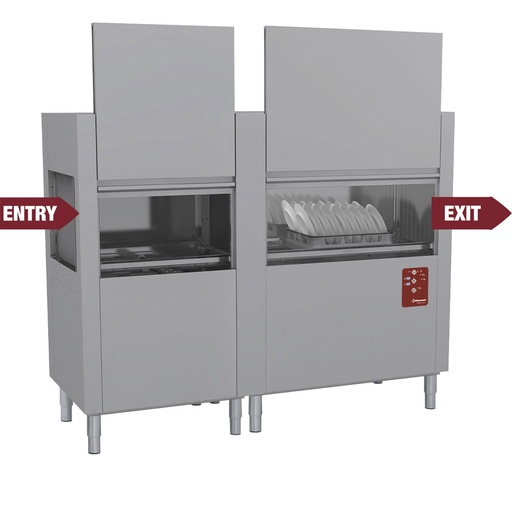 [13136] D160E/7 Lave-vaisselle à traction de paniers 200Pan/H