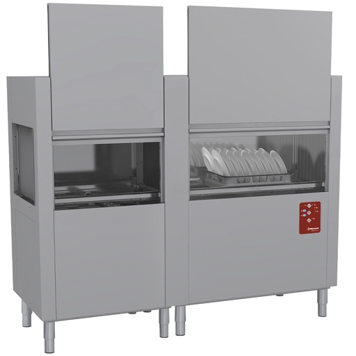 [13143] D160E/7-230/3-DX- Lave-vaisselle à traction de paniers 200Pan/H