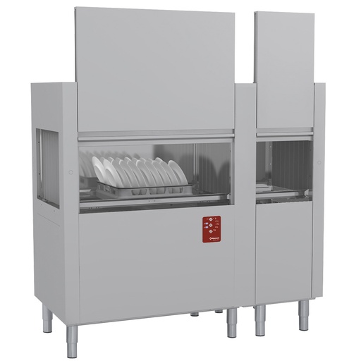 [13149] DATIC20E/7-230/3-DX- Lave-vaisselle à traction de paniers 200Pan/H