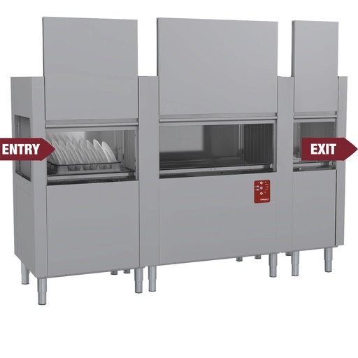 [13157] DATIC37E/7 Lave-vaisselle à traction de paniers 270Pan/H