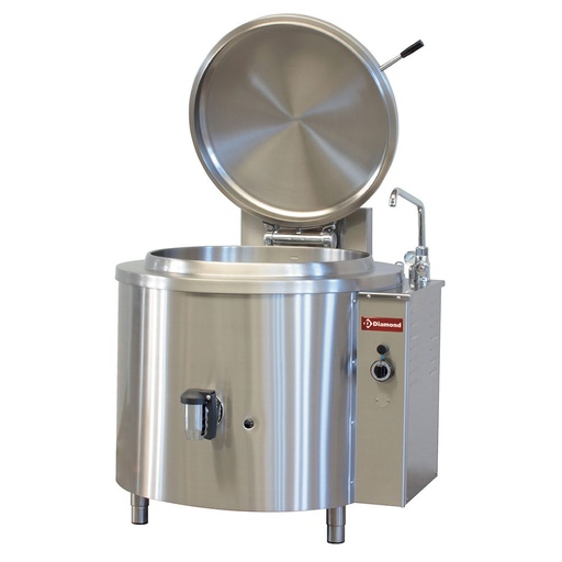 [13314] GMM/500I Marmite ronde gaz 500 litres, chauffage indirect