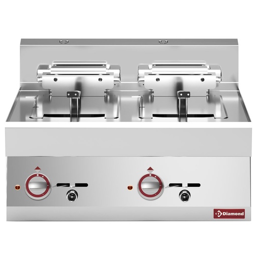 [13510] E65/F20-7T-230V/3-N Friteuse électrique 2 cuves 10 litres -top- "Alpha 650"