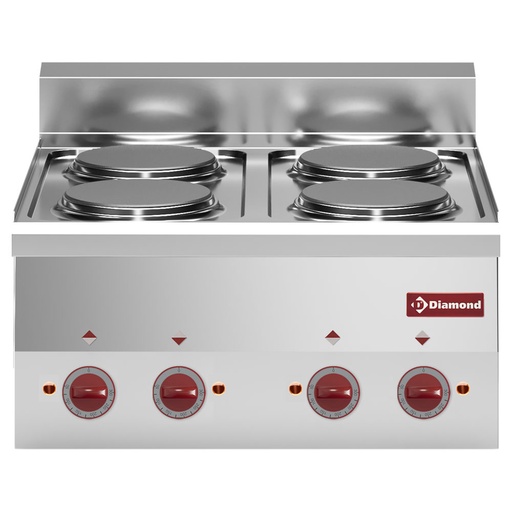 [13911] E60/4P6T-N Cuisinière électrique 4 plaques -Top-