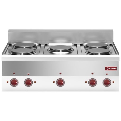 [13920] E60/5P9T-N Cuisinière électrique 5 plaques -Top-