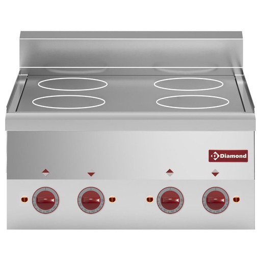 [13934] E60/4VC6T-N Cuisinière vitrocéramique 4 plaques -Top-