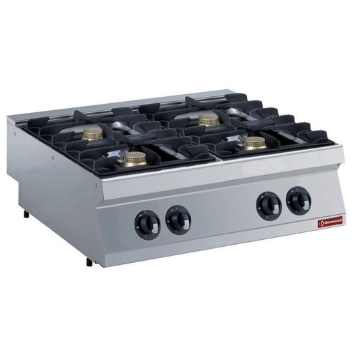 [14105] G17/4F8T-N Cuisinière gaz 4 feux, 4x 5,5 kW -TOP-