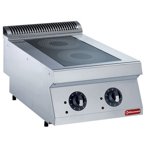 [14190] E17/2ID4T-N Cuisinière électrique, 2 foyers à induction -TOP-