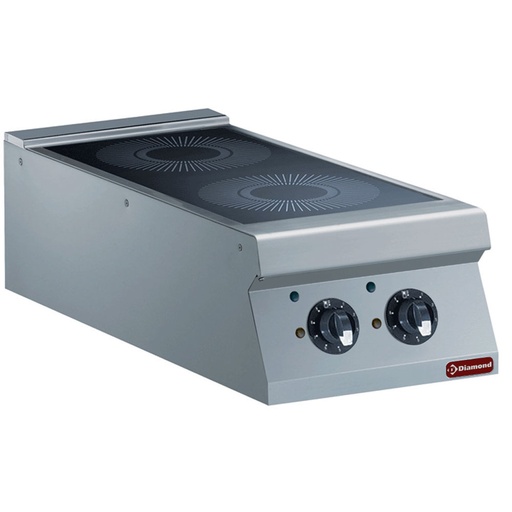 [14384] E22/2ID4T-230/3--N Cuisinière électrique 2 foyers à induction -top-